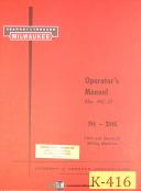 Kearney & Trecker-Kearney & Trecker 1H & 2HL, HC-11 Milling Machine, Operations Manual-1H-2HL-01